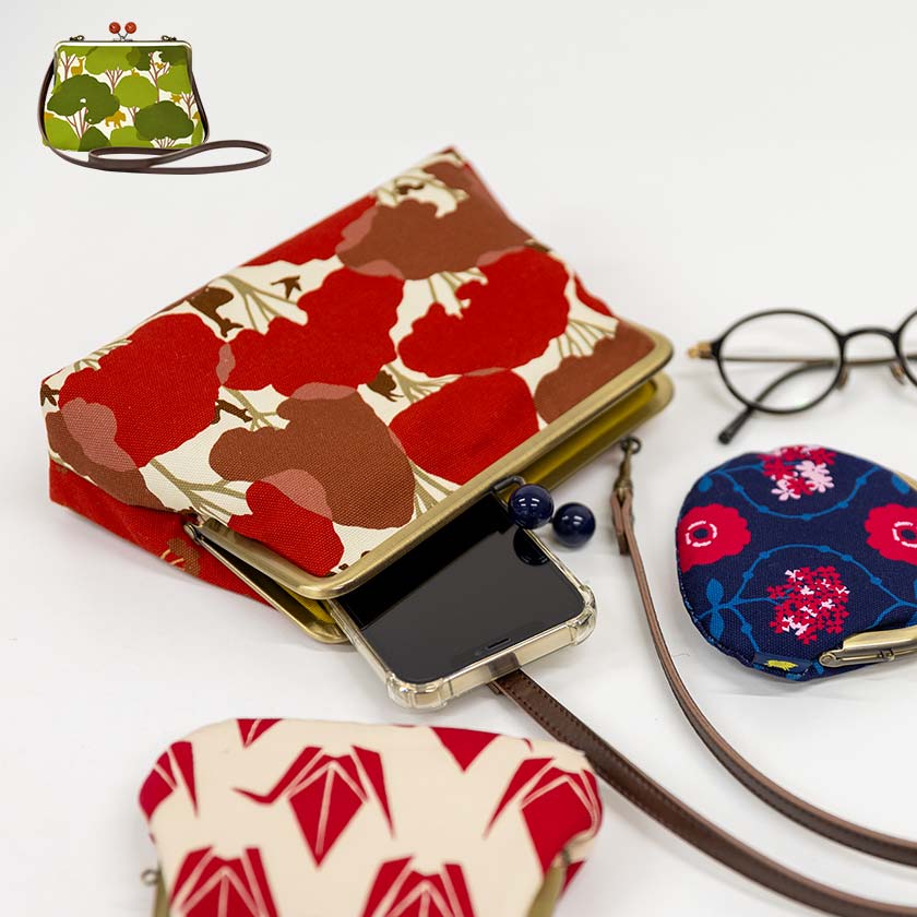 6寸ポシェットがま口 「かくれんぼ」