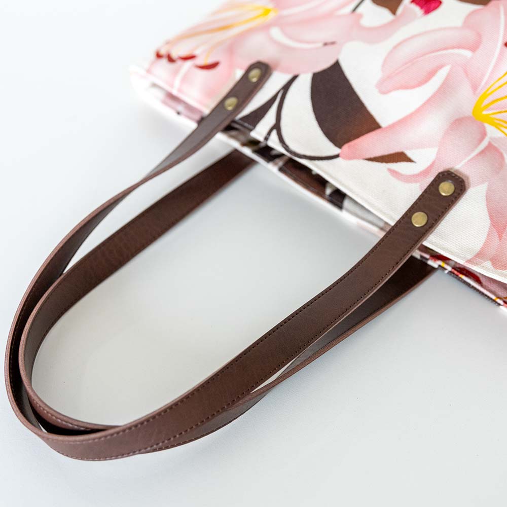 中トートバッグ「ゆりあざみ」