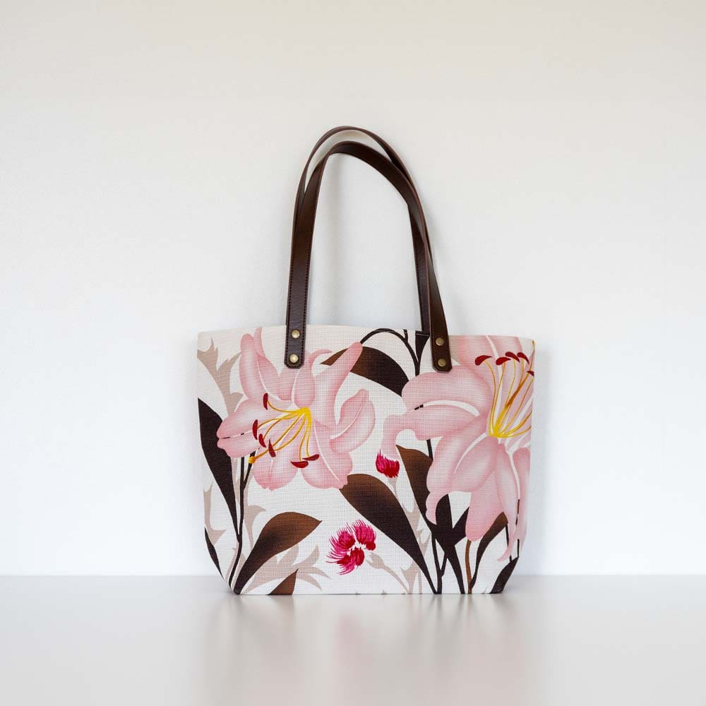 中トートバッグ「ゆりあざみ」