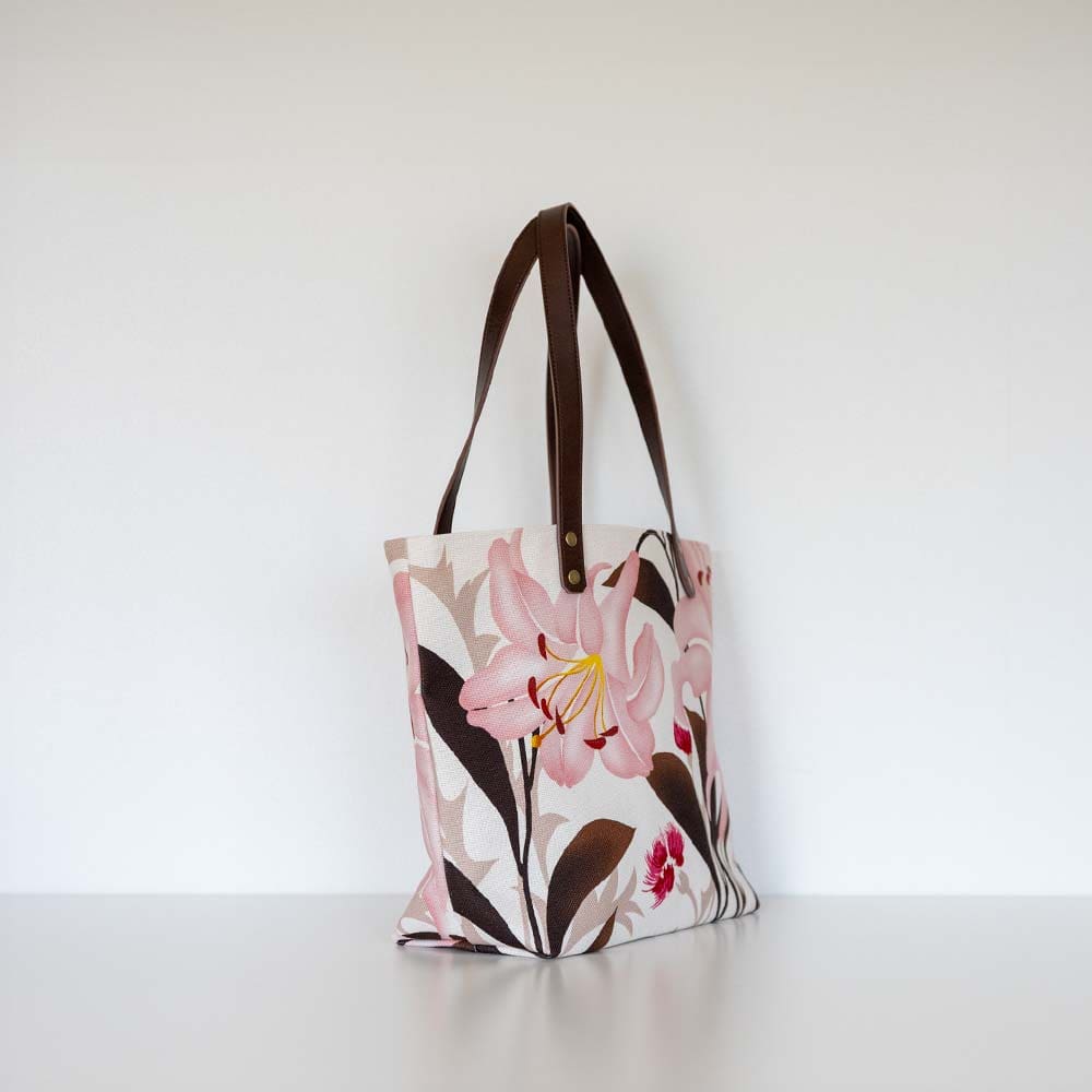 中トートバッグ「ゆりあざみ」