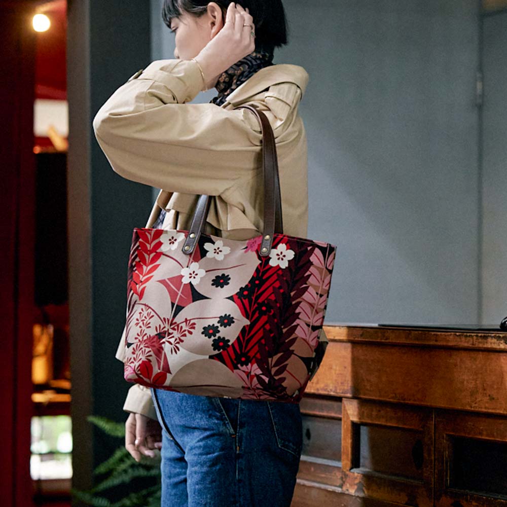 中トートバッグ「しょくぶつえん」