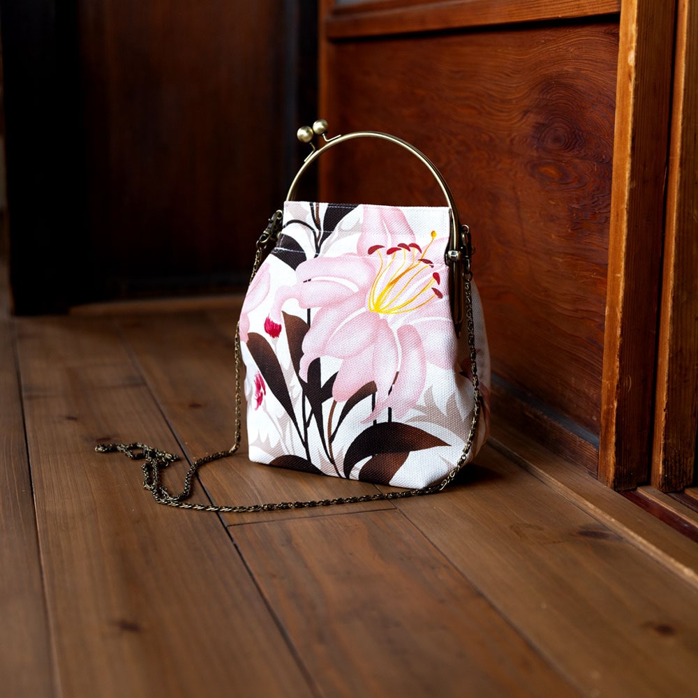 2wayがま口バッグ ベンリーがま口「ゆりあざみ」