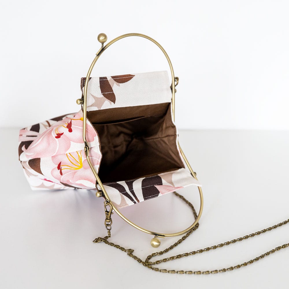 2wayがま口バッグ ベンリーがま口「ゆりあざみ」