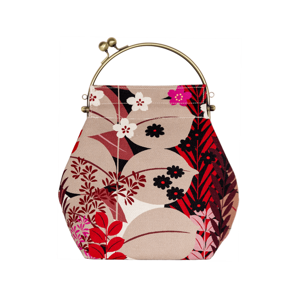 2wayがま口バッグ ベンリーがま口「しょくぶつえん」