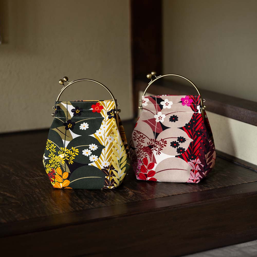 2wayがま口バッグ ベンリーがま口「しょくぶつえん」