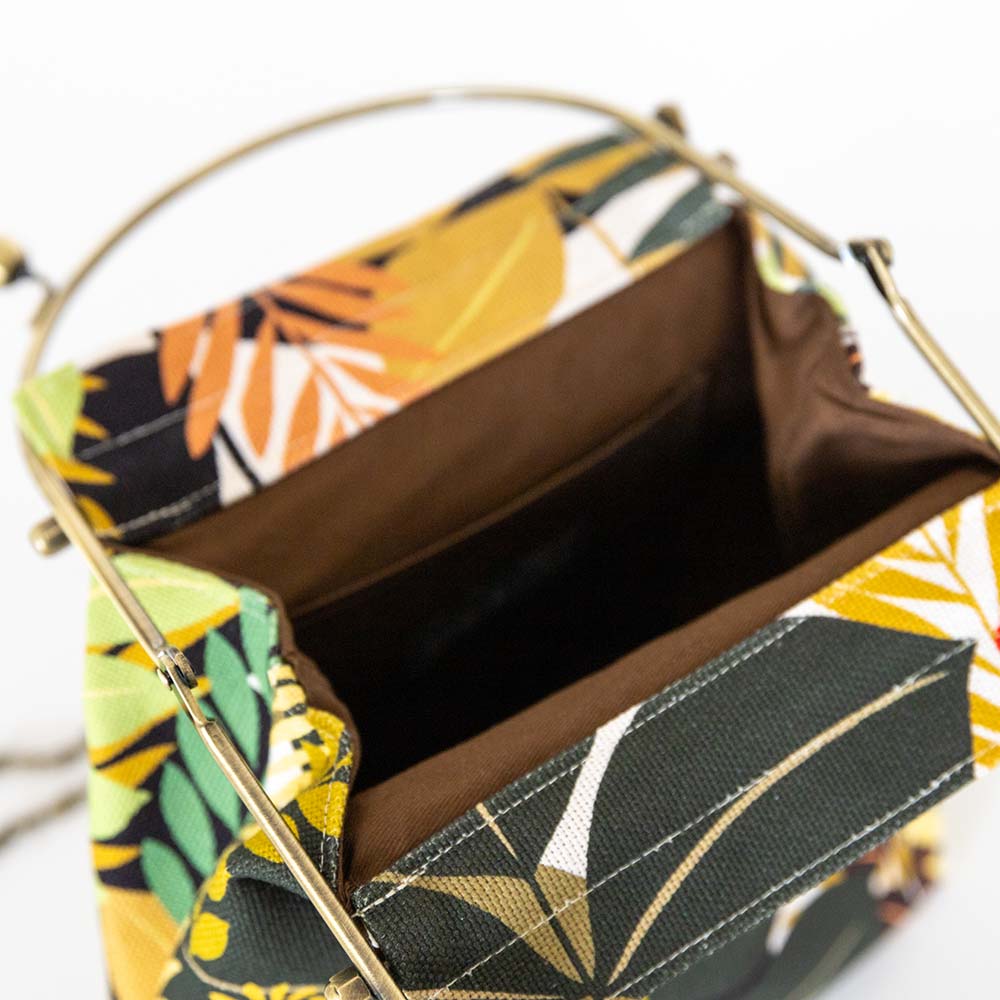 2wayがま口バッグ ベンリーがま口「しょくぶつえん」