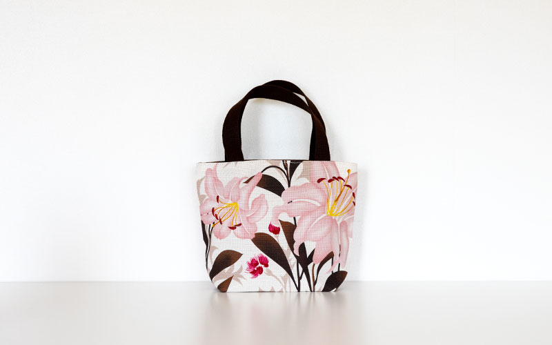 ミニトートバッグ「ゆりあざみ」｜亥之吉 by 京美染色株式会社