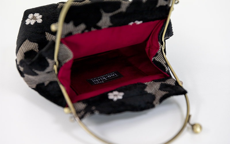 2wayがま口バッグ ベンリーがま口「モケットマーガレット」　