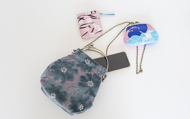 2wayがま口バッグ ベンリーがま口「モケットマーガレット」　