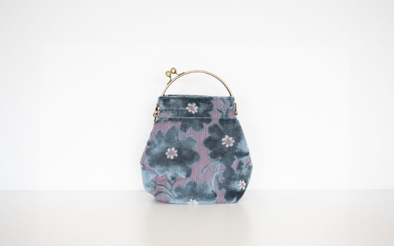 2wayがま口バッグ ベンリーがま口「モケットマーガレット」　