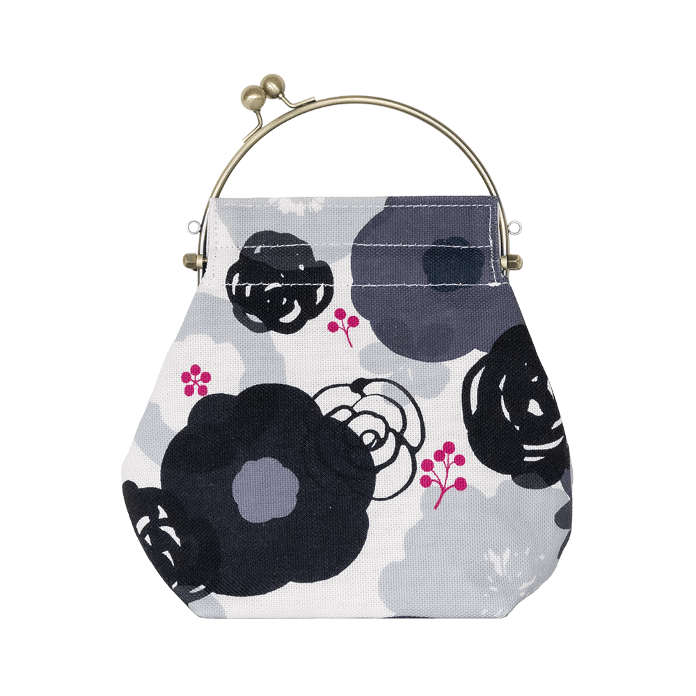 2wayがま口バッグ ベンリーがま口「はなかさね」