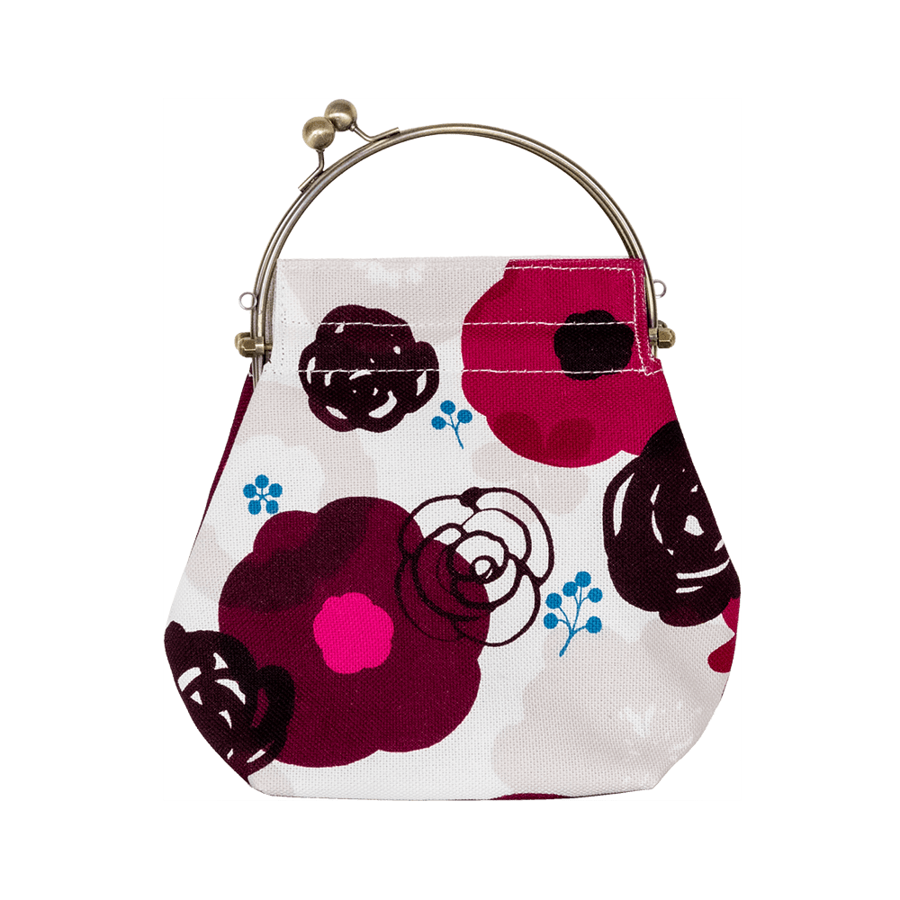 2wayがま口バッグ ベンリーがま口「はなかさね」