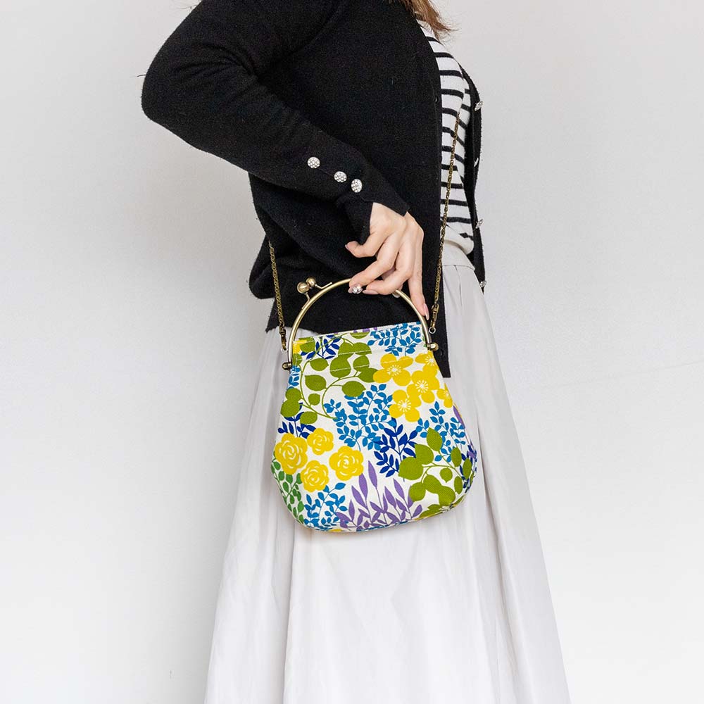 2wayがま口バッグ ベンリーがま口「かだん」