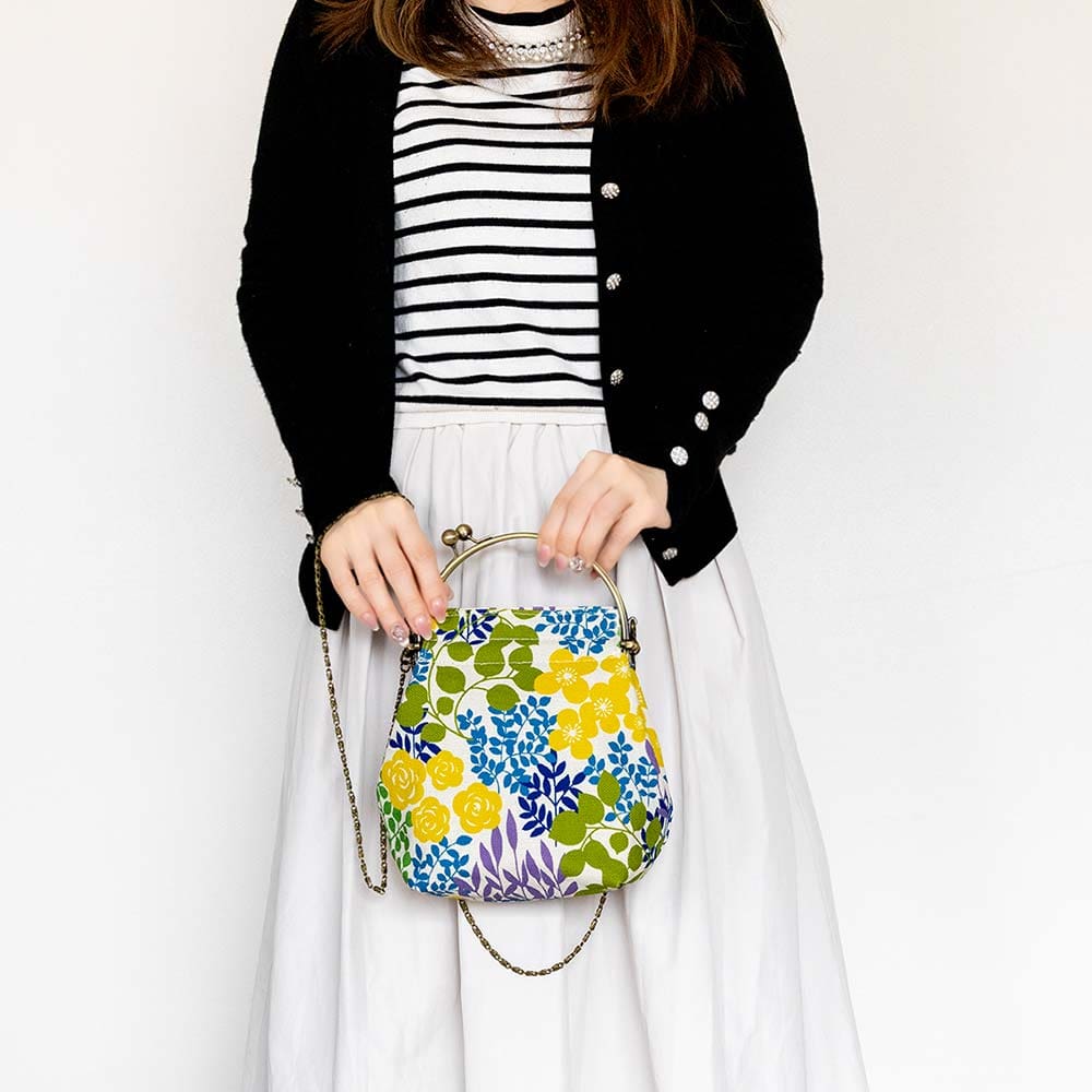 2wayがま口バッグ ベンリーがま口「かだん」