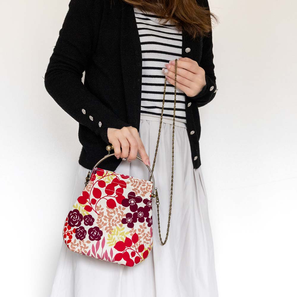 2wayがま口バッグ ベンリーがま口「かだん」