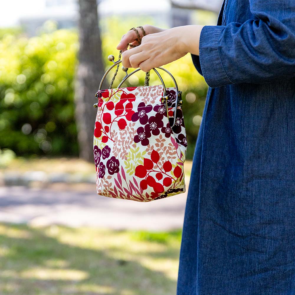 2wayがま口バッグ ベンリーがま口「かだん」