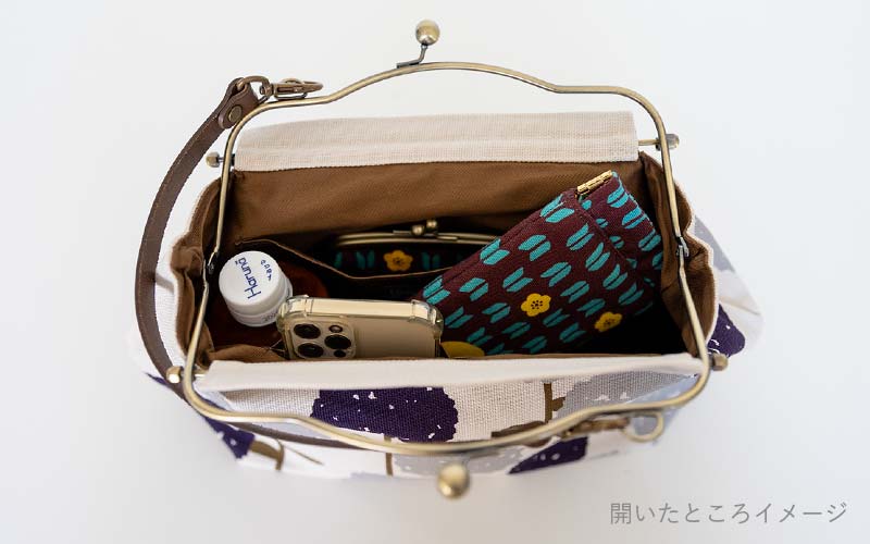 横長ベンリーがま口「かだん」