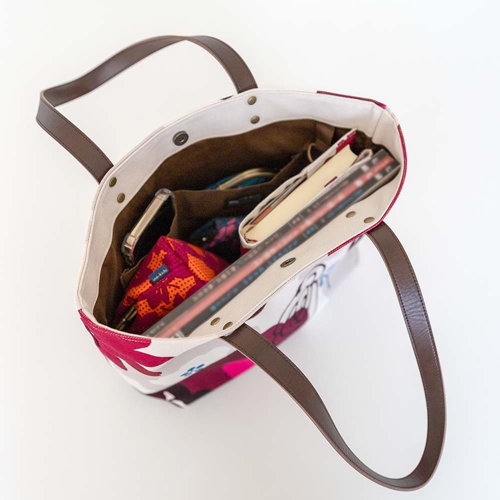 中トートバッグ「はなかさね」