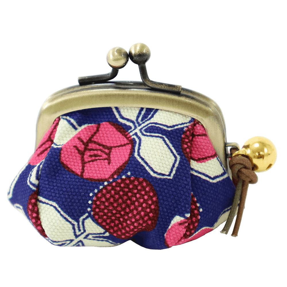 1.7寸ころりんがま口鈴付 れとろばら