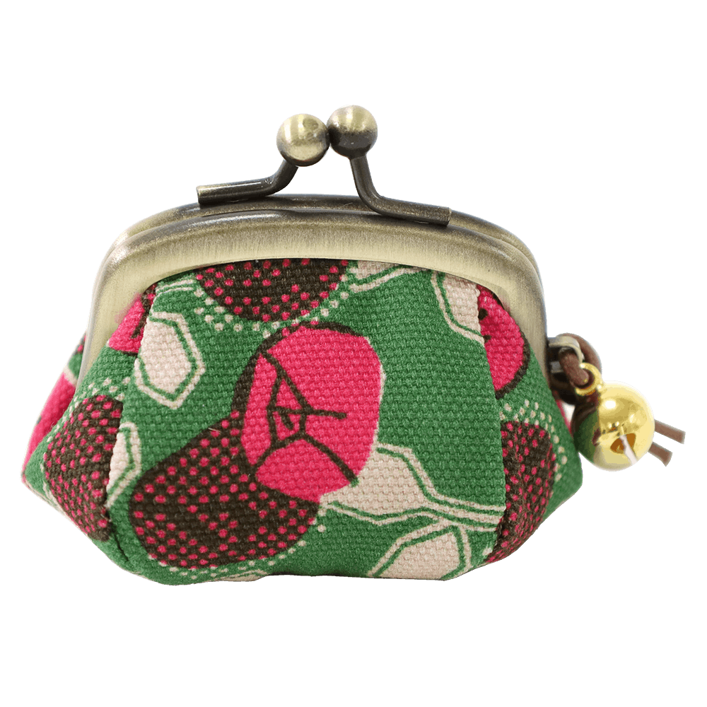 1.7寸ころりんがま口鈴付 れとろばら