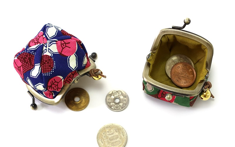 1.7寸ころりんがま口鈴付「彩」｜亥之吉 by 京美染色株式会社