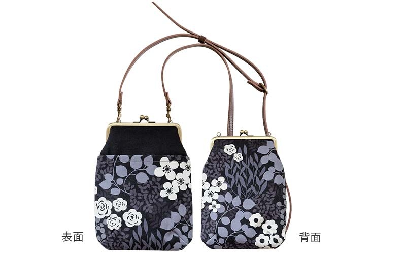 4寸縦型ポシェットがま口「かだん」