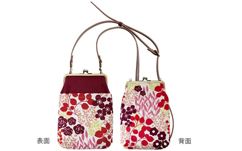 4寸縦型ポシェットがま口「かだん」