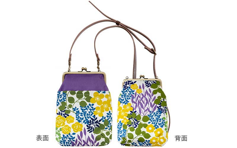 4寸縦型ポシェットがま口「かだん」