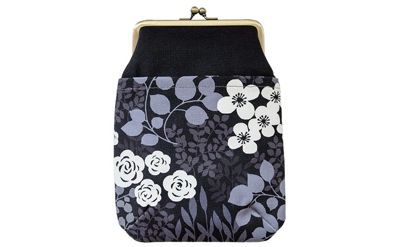 4寸縦型ポシェットがま口「かだん」