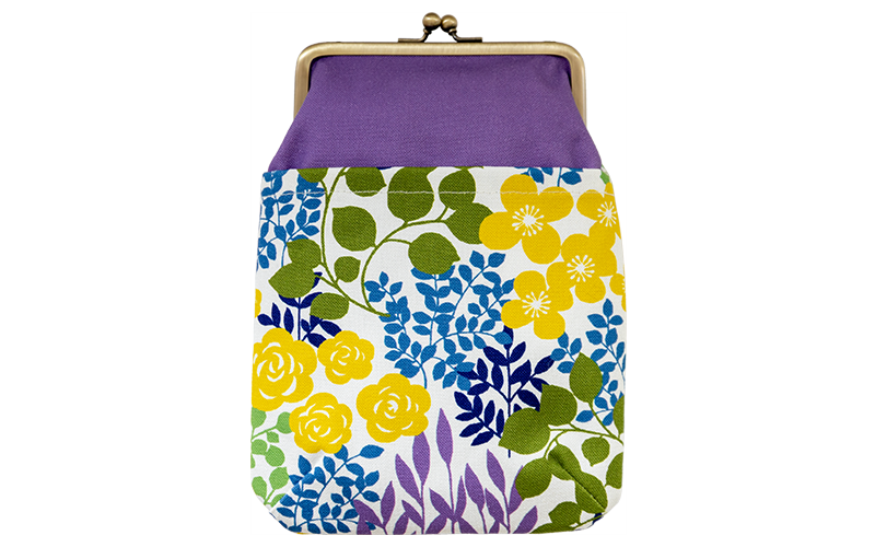 4寸縦型ポシェットがま口「かだん」