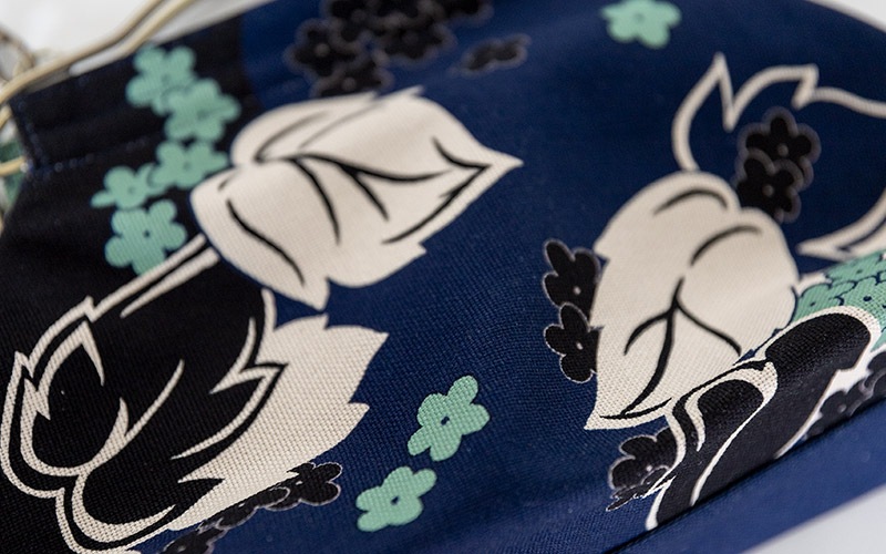 横長ベンリーがま口「つたかずら」