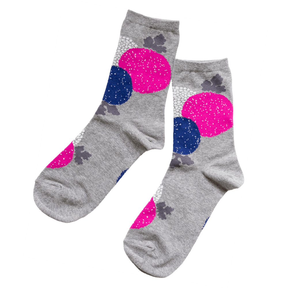 亥之吉くつした 靴下 「 マーガレット・はなふさ・まんじゅうきく・はなさかり 」