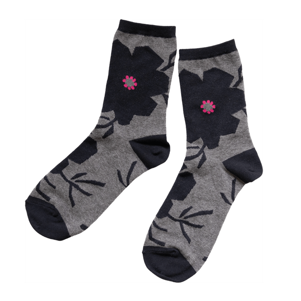 亥之吉くつした 靴下 「 マーガレット・はなふさ・まんじゅうきく・はなさかり 」