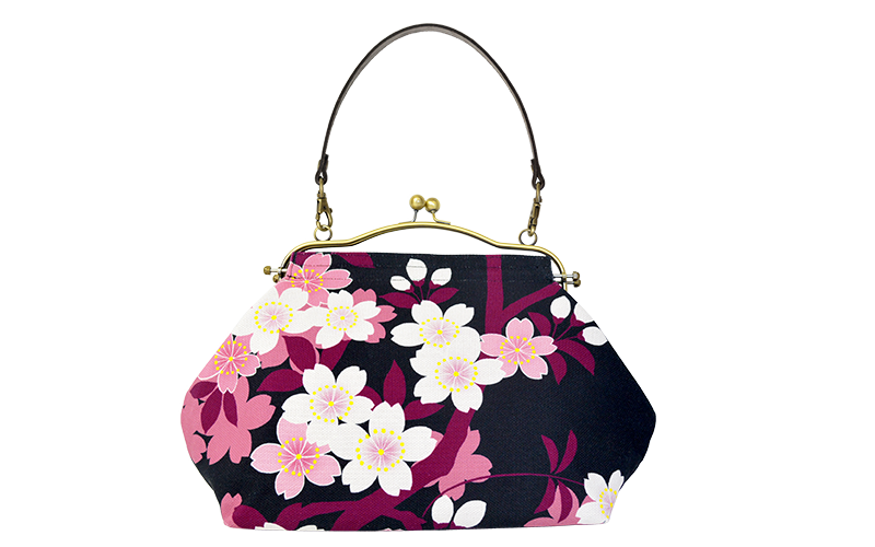 横長ベンリーがま口「さくらさく」