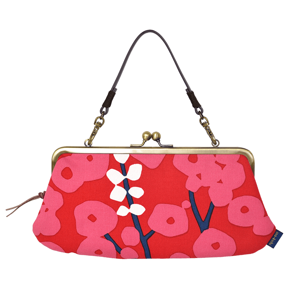 手捺染 親子長財布 はなさかり・セール品につきラッピング・手提げ不可