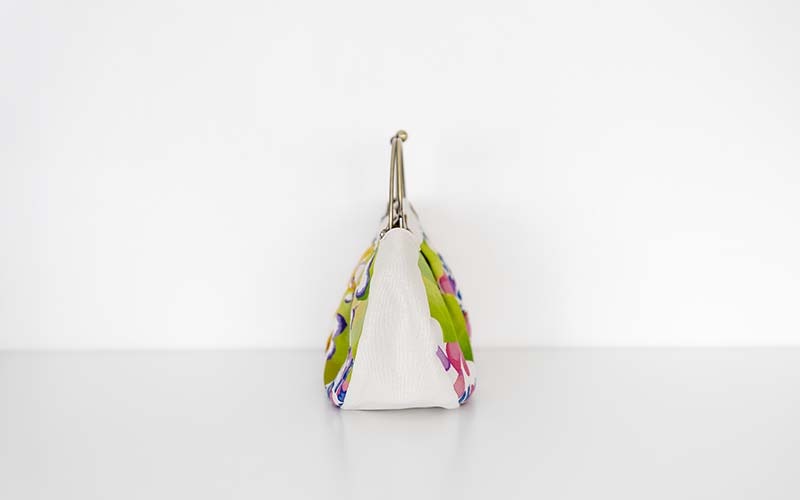 ギャザーベンリーがま口「かぜこばな」2wayがま口バッグ