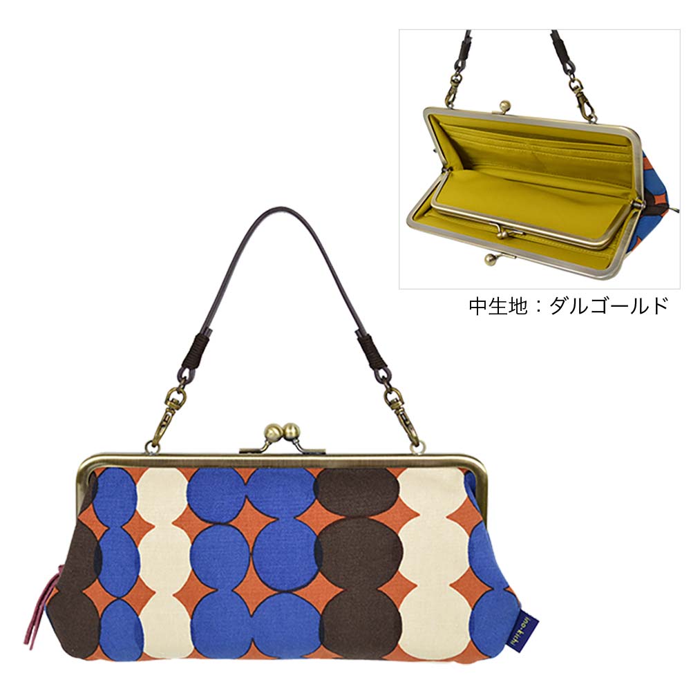 手捺染 親子長財布 おはじき・セール品につきラッピング・手提げ不可