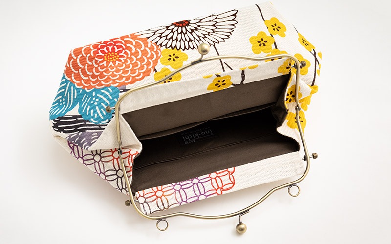 横長ベンリーがま口「まんかいうめ」