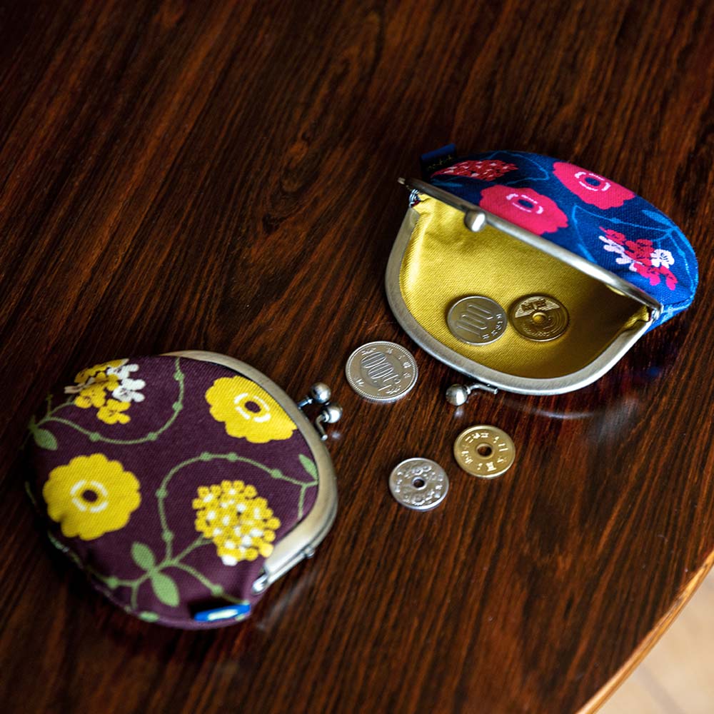 3.3寸丸がま口「はなつつみ」