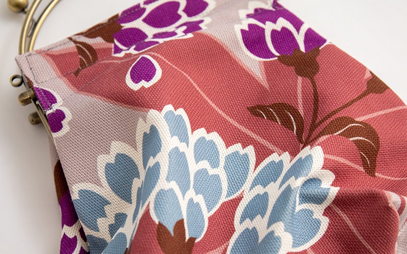 ベンリーがま口「ゆり からくさ はなふさ」｜亥之吉 by 京美染色株式会社