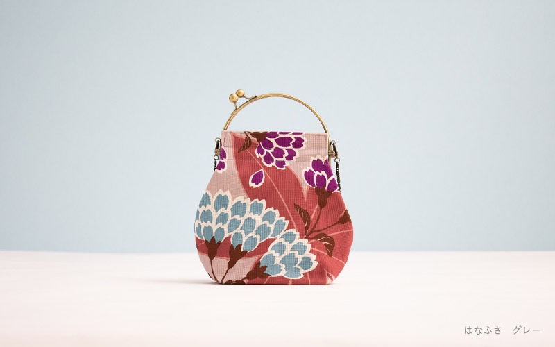 2wayがま口バッグ ベンリーがま口「はなふさ」
