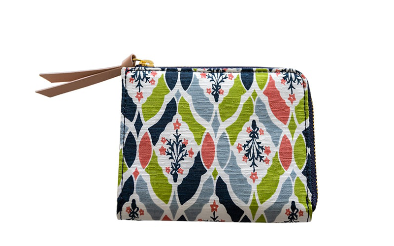 手捺染 シルクミニ財布 [ほしのぶーけ]