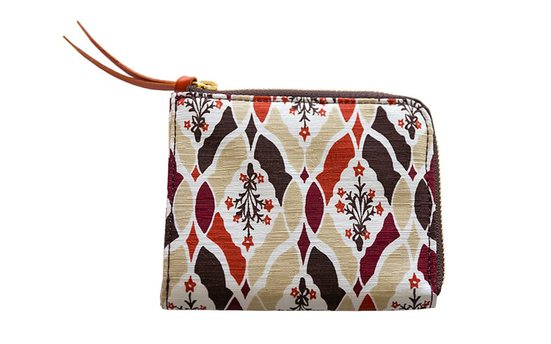 手捺染 シルクミニ財布 [ほしのぶーけ]