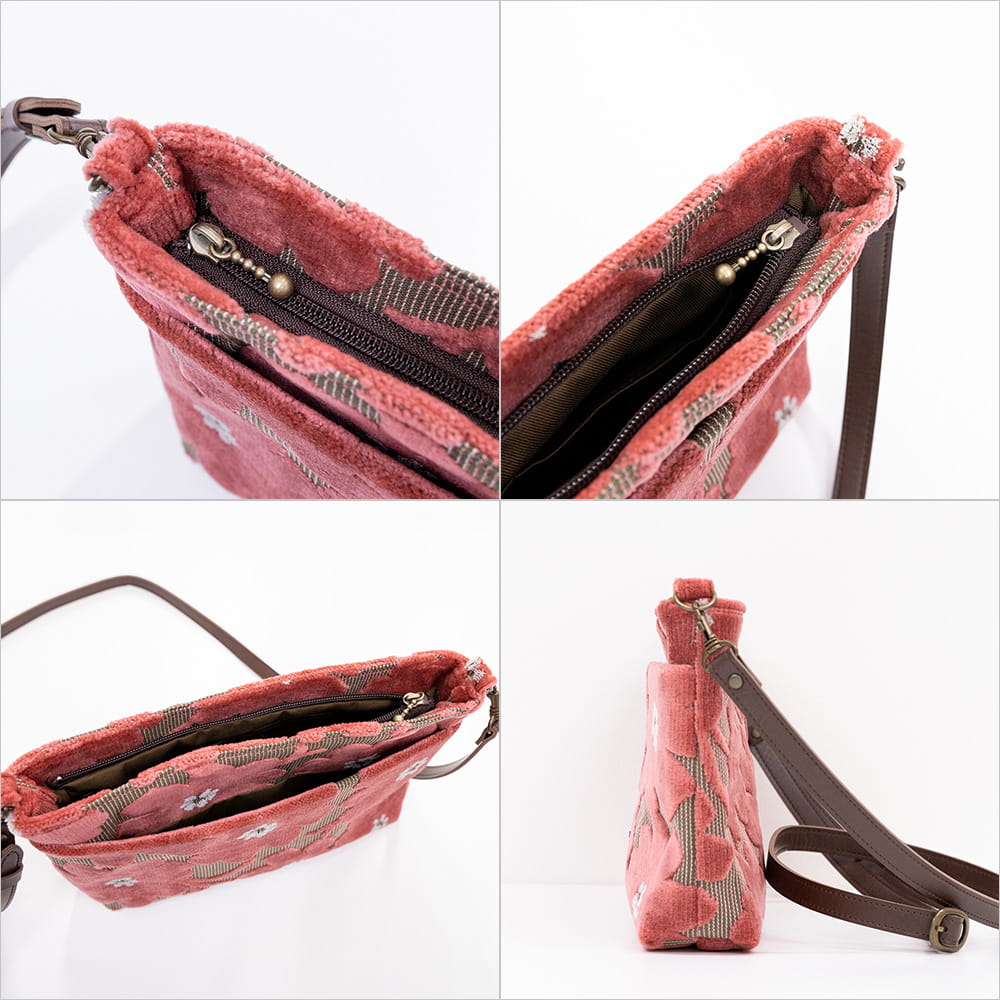 亥之吉 ファスナーポシェット「モケットマーガレット」　