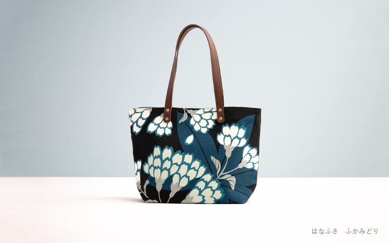 中トートバッグ「はなふさ」｜亥之吉 by 京美染色株式会社