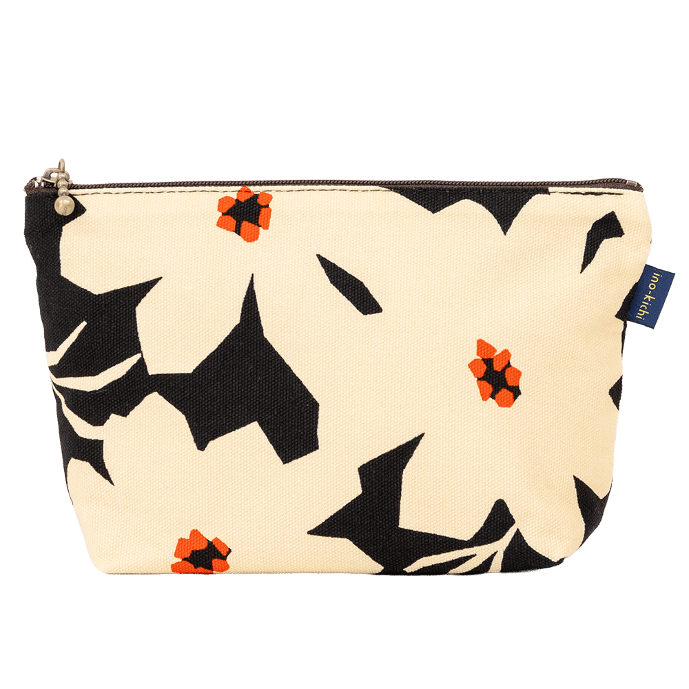 ファスナーポーチ「マーガレット くろ」