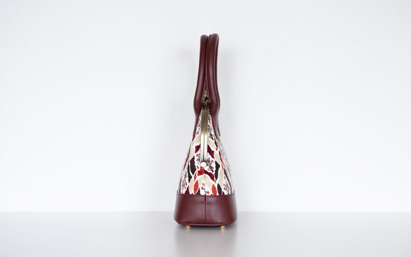 手捺染 シルク2wayがま口バッグ [ほしのぶーけ]