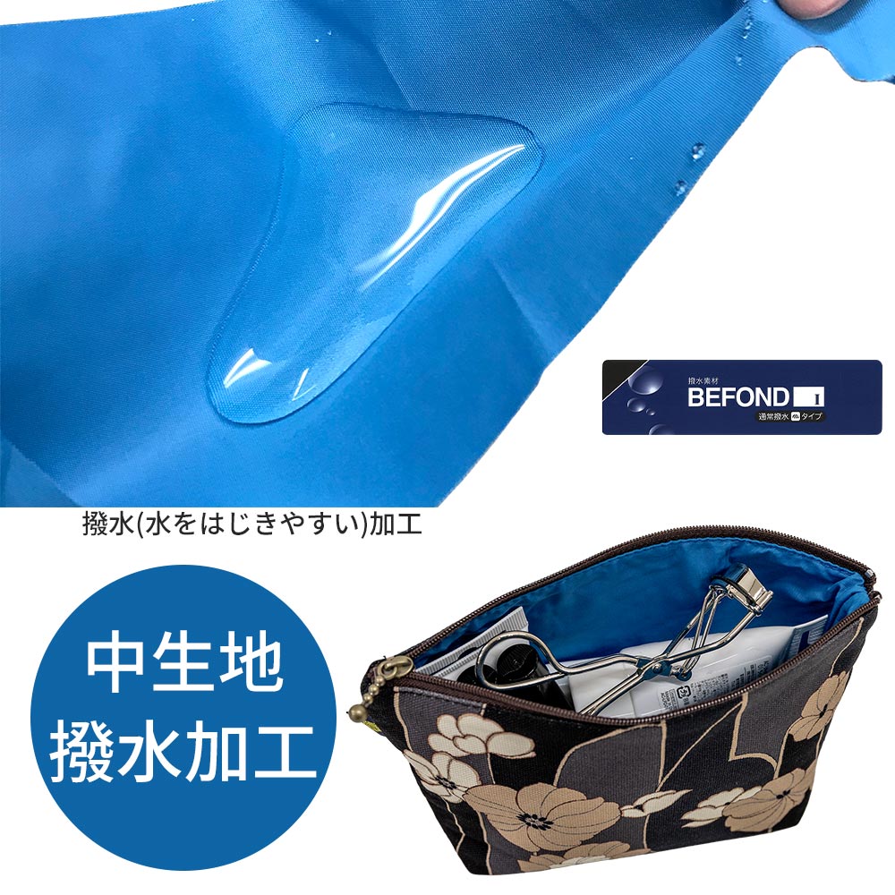 ファスナーポーチ「あねもね すみ」