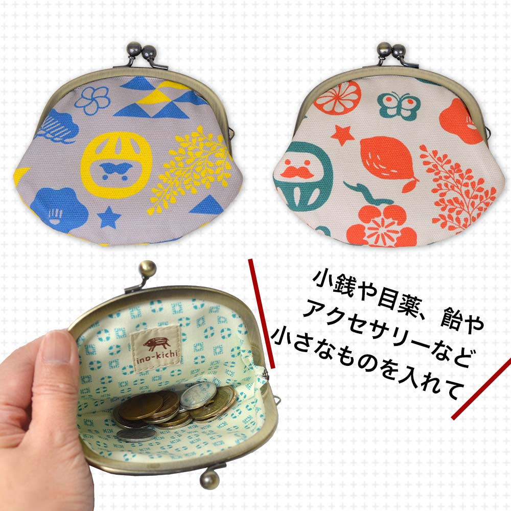 3.3寸丸がま口「ふくまねき」