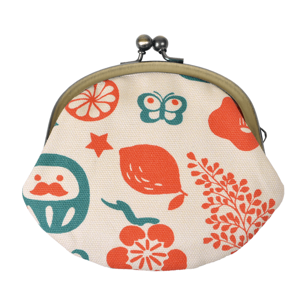 3.3寸丸がま口「ふくまねき」